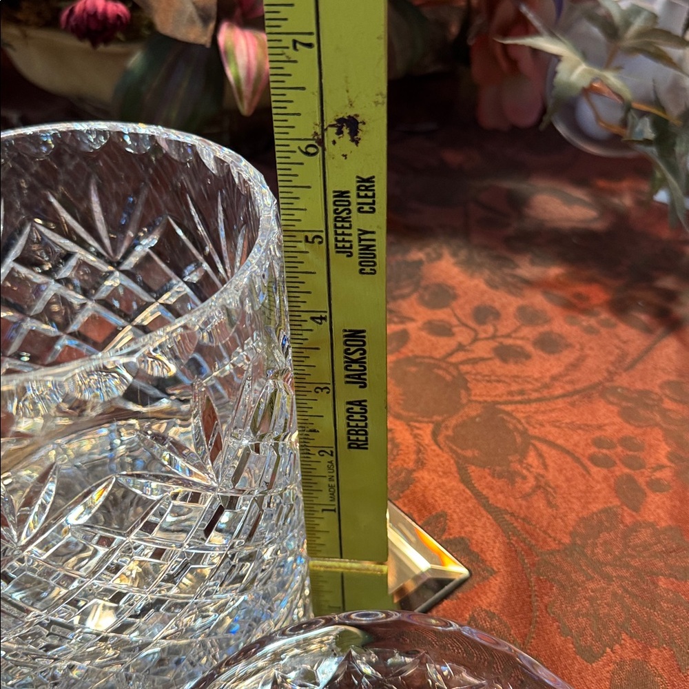 Taunton Vintage Crystal Glass Jar with Lid (Biscuit Barrel) 24% Lead crystal - Picture 5 of 13